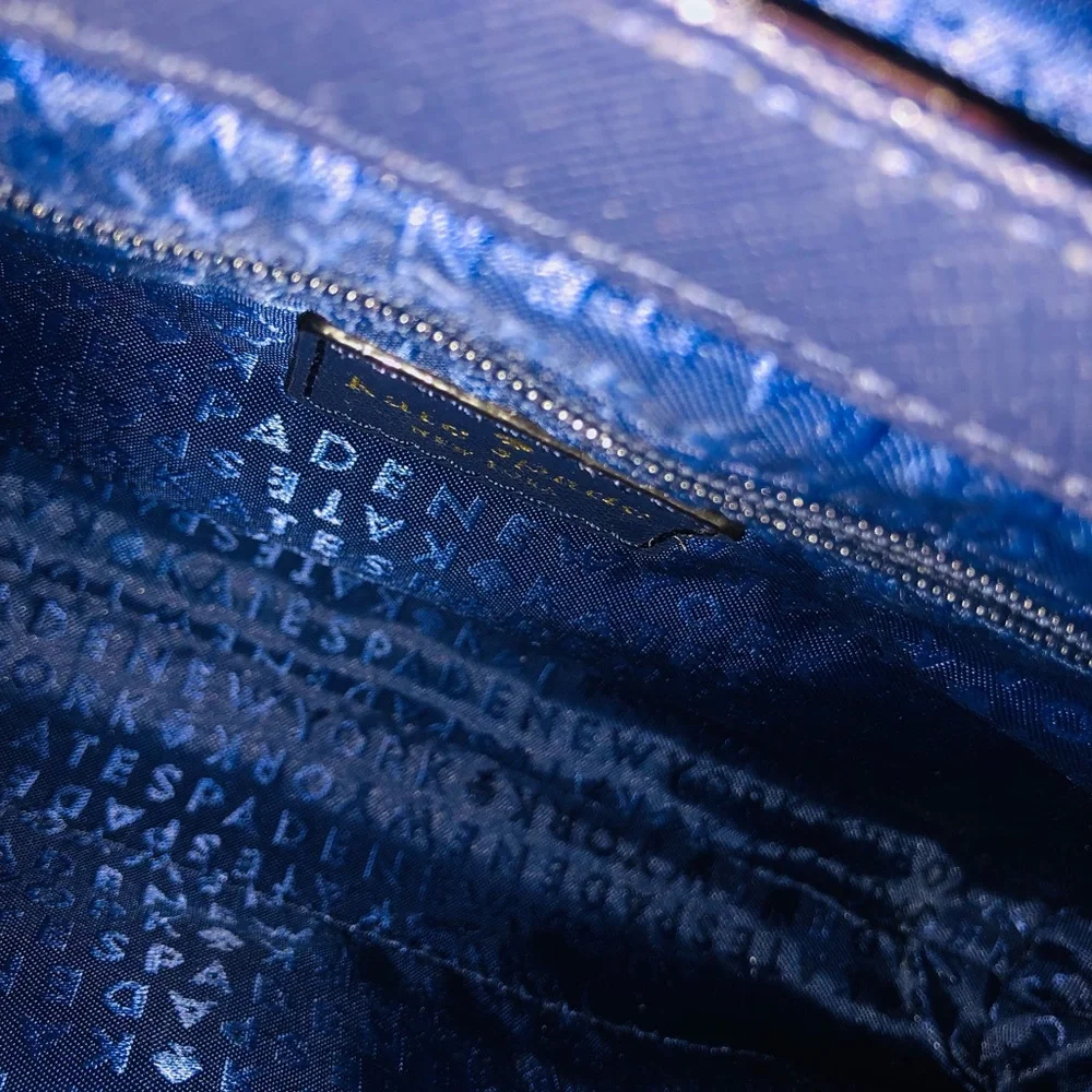 ❤️SOLD❤️Kate Spade Newbury Lane Caining Crossbody  Handbag Navy Blue💎 - Picture 8 of 11